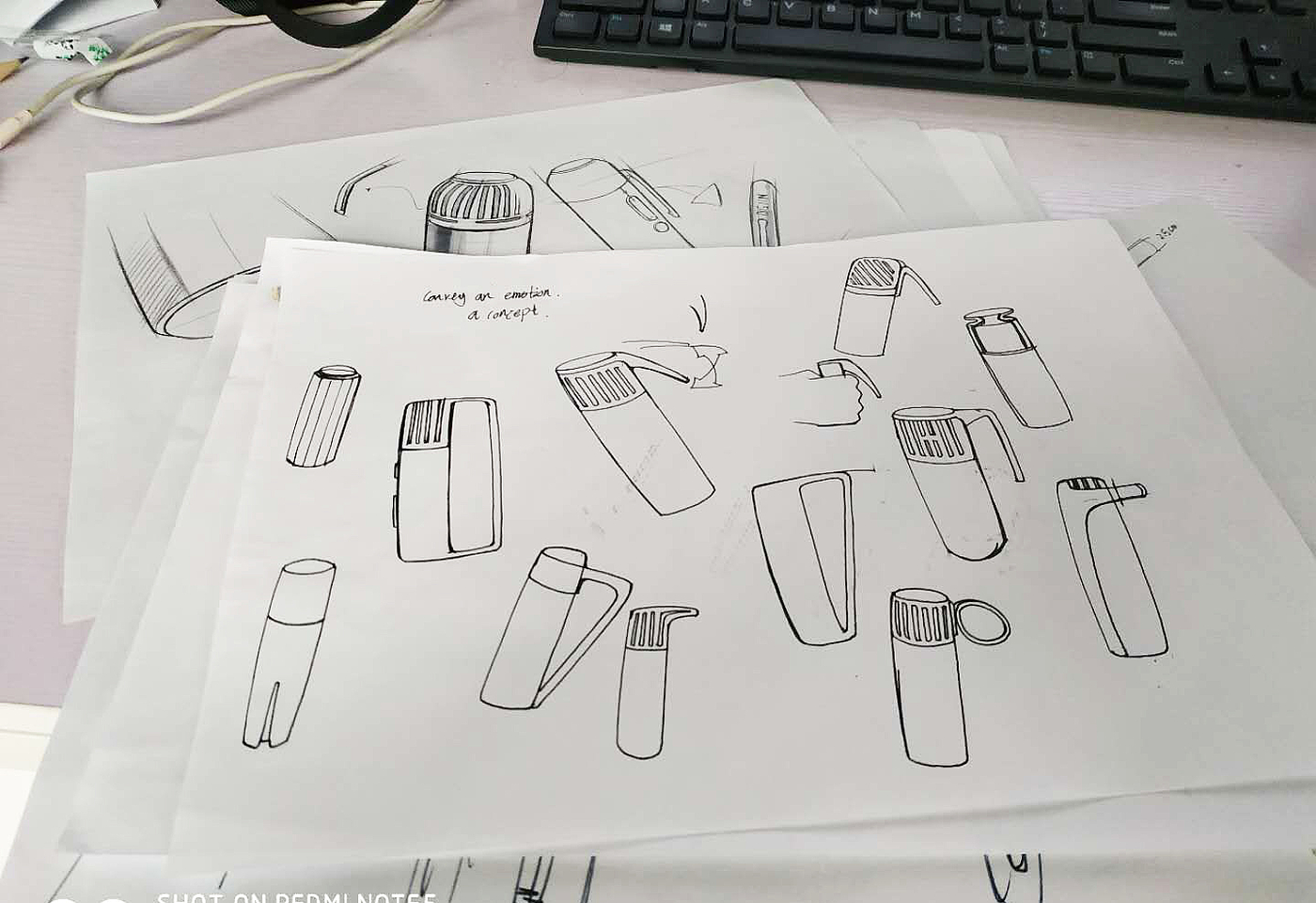 Hand drawn，