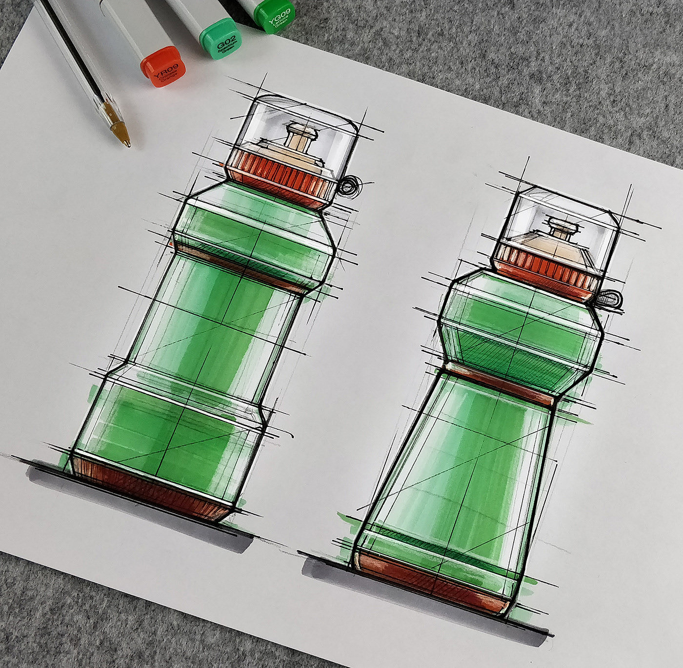 marker pen，illustration，Hand drawn，