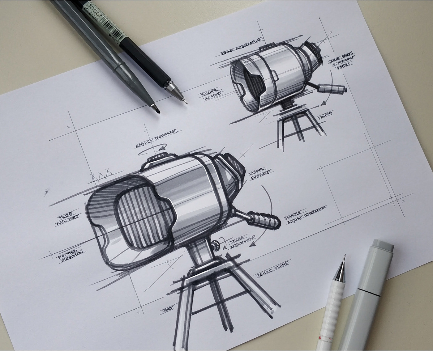 marker pen，illustration，Hand drawn，