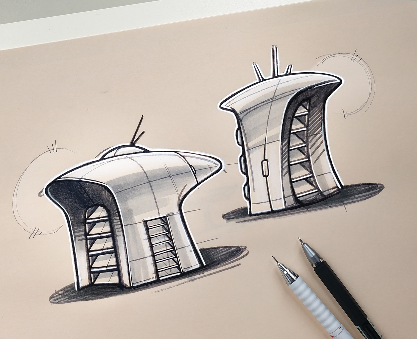 marker pen，illustration，Hand drawn，