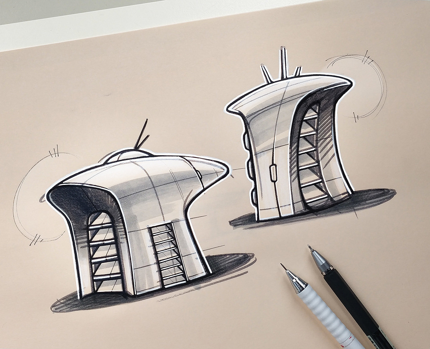 marker pen，illustration，Hand drawn，