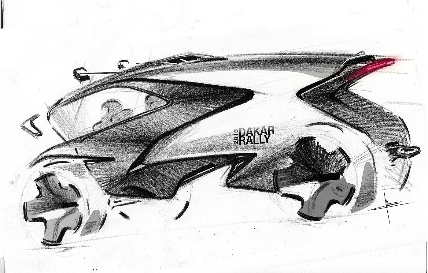 Hand drawn，vehicle，Automatic design，industrial design，