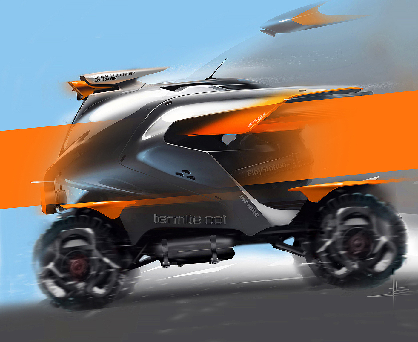 Hand drawn，vehicle，Automatic design，industrial design，