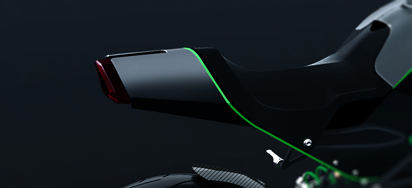 Fluorescent mint green，Smooth lines，Pinstripe，Automatic design，industrial design，