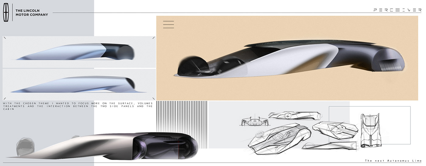 luxury，Lincoln，Lincoln PERCEIVER，Sebastiano Ciarcià，vehicle，