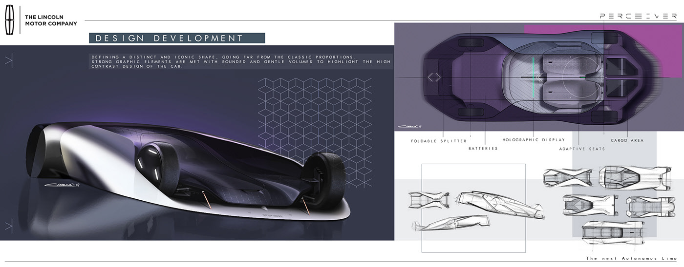 luxury，Lincoln，Lincoln PERCEIVER，Sebastiano Ciarcià，vehicle，