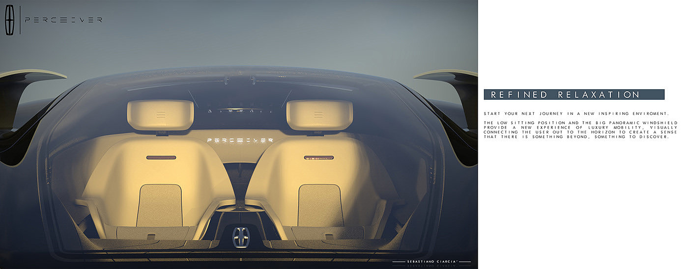 luxury，Lincoln，Lincoln PERCEIVER，Sebastiano Ciarcià，vehicle，