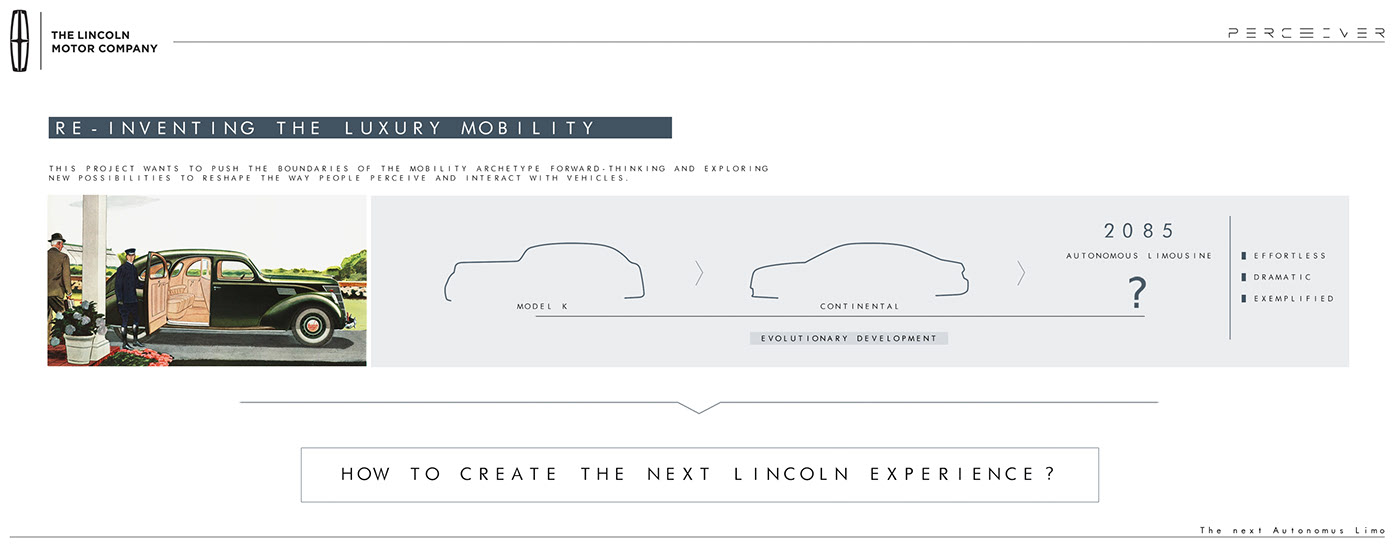 luxury，Lincoln，Lincoln PERCEIVER，Sebastiano Ciarcià，vehicle，