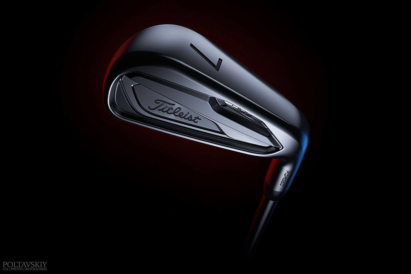 广告，高尔夫球杆，Sergey Poltavskiy，cgi，Titleist Irons，