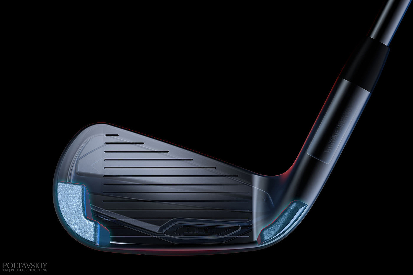 广告，高尔夫球杆，Sergey Poltavskiy，cgi，Titleist Irons，