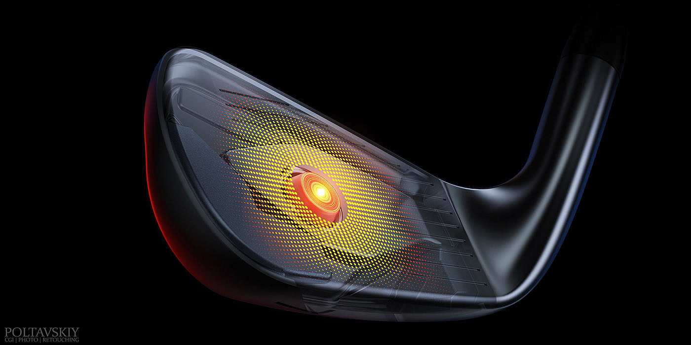 广告，高尔夫球杆，Sergey Poltavskiy，cgi，Titleist Irons，