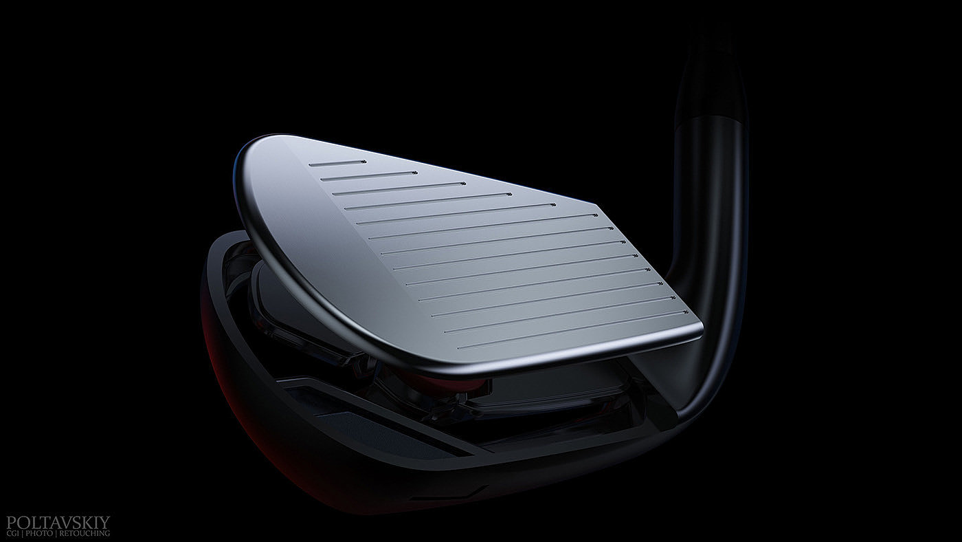 advertisement，golf club，Sergey Poltavskiy，cgi，Title Irons，