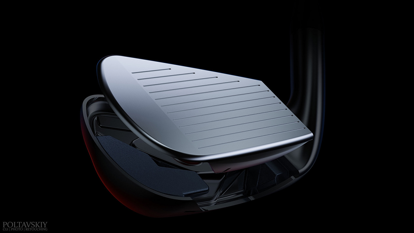 advertisement，golf club，Sergey Poltavskiy，cgi，Title Irons，