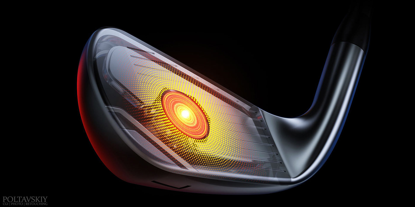 advertisement，golf club，Sergey Poltavskiy，cgi，Title Irons，