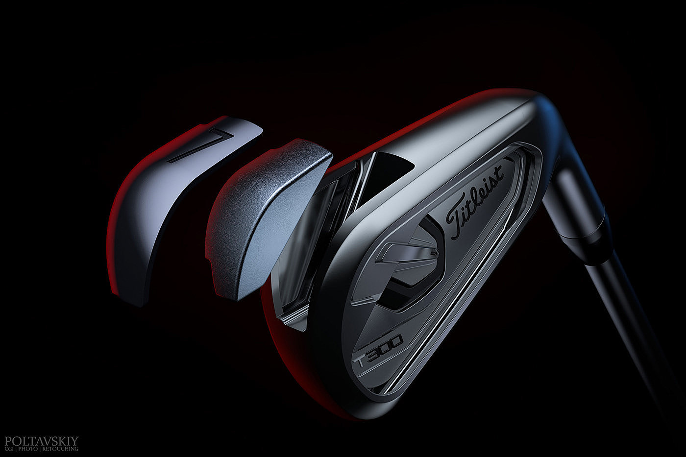 advertisement，golf club，Sergey Poltavskiy，cgi，Title Irons，