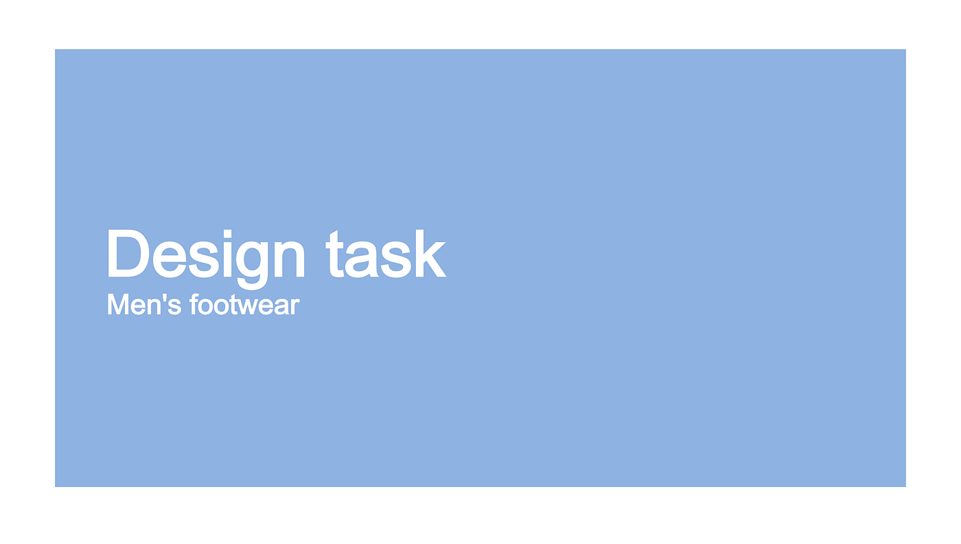 Sneaker design，