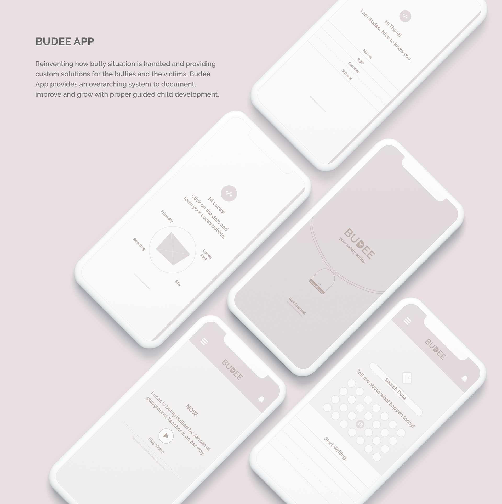 guidance，education，Safety monitoring，white，Budee，