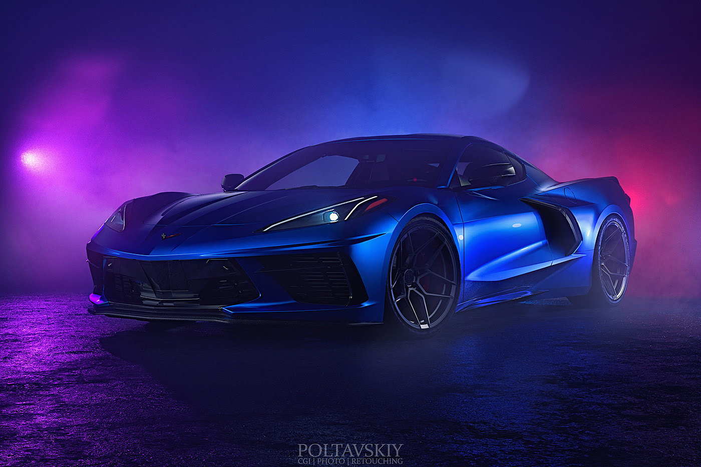 ruined car，Sports car，cgi，Photography，modification，