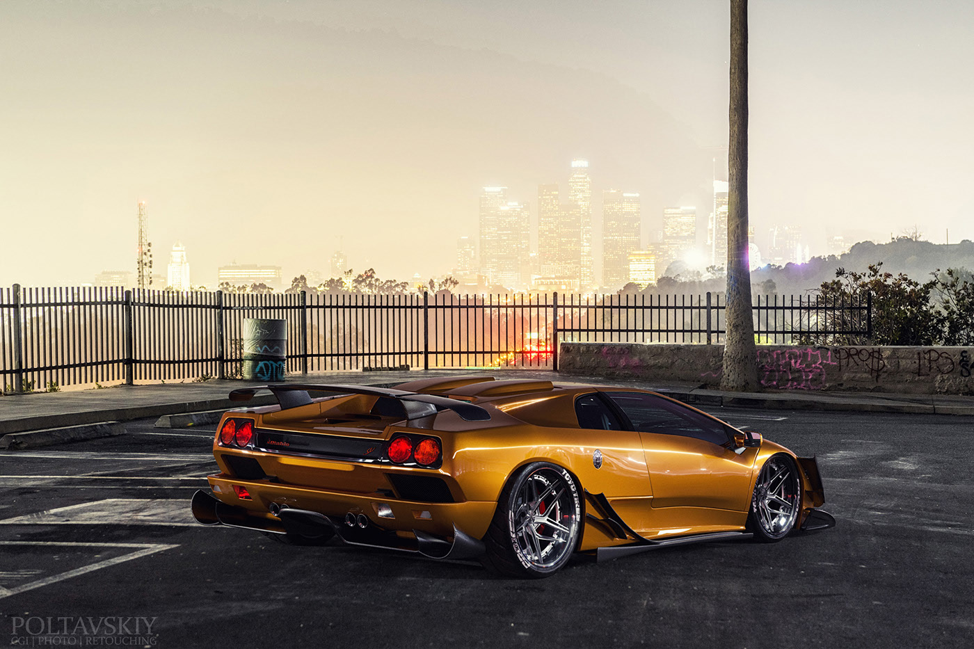 ruined car，Sports car，cgi，Photography，modification，