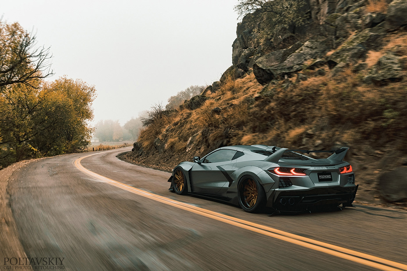 ruined car，Sports car，cgi，Photography，modification，