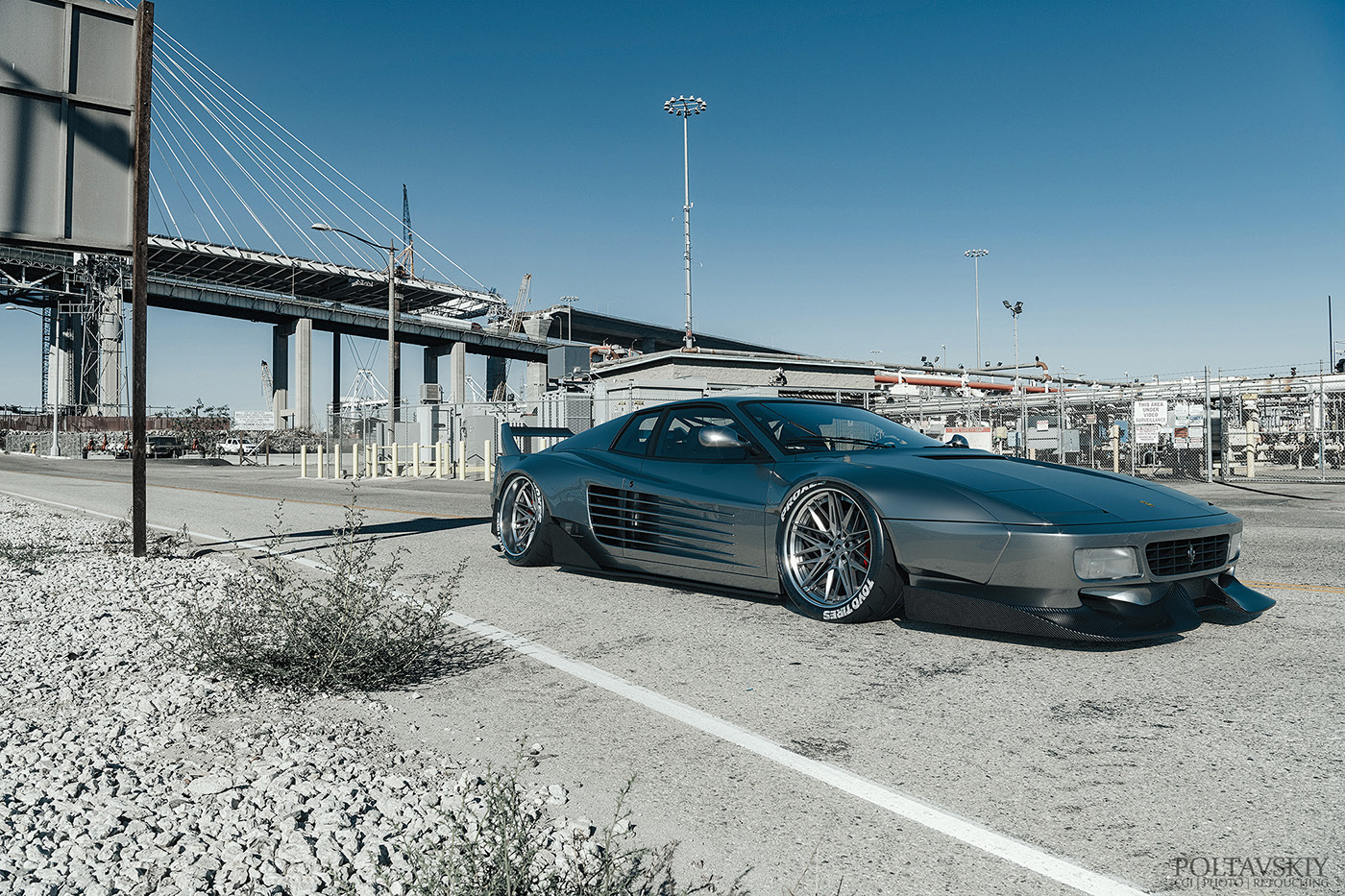 ruined car，Sports car，cgi，Photography，modification，