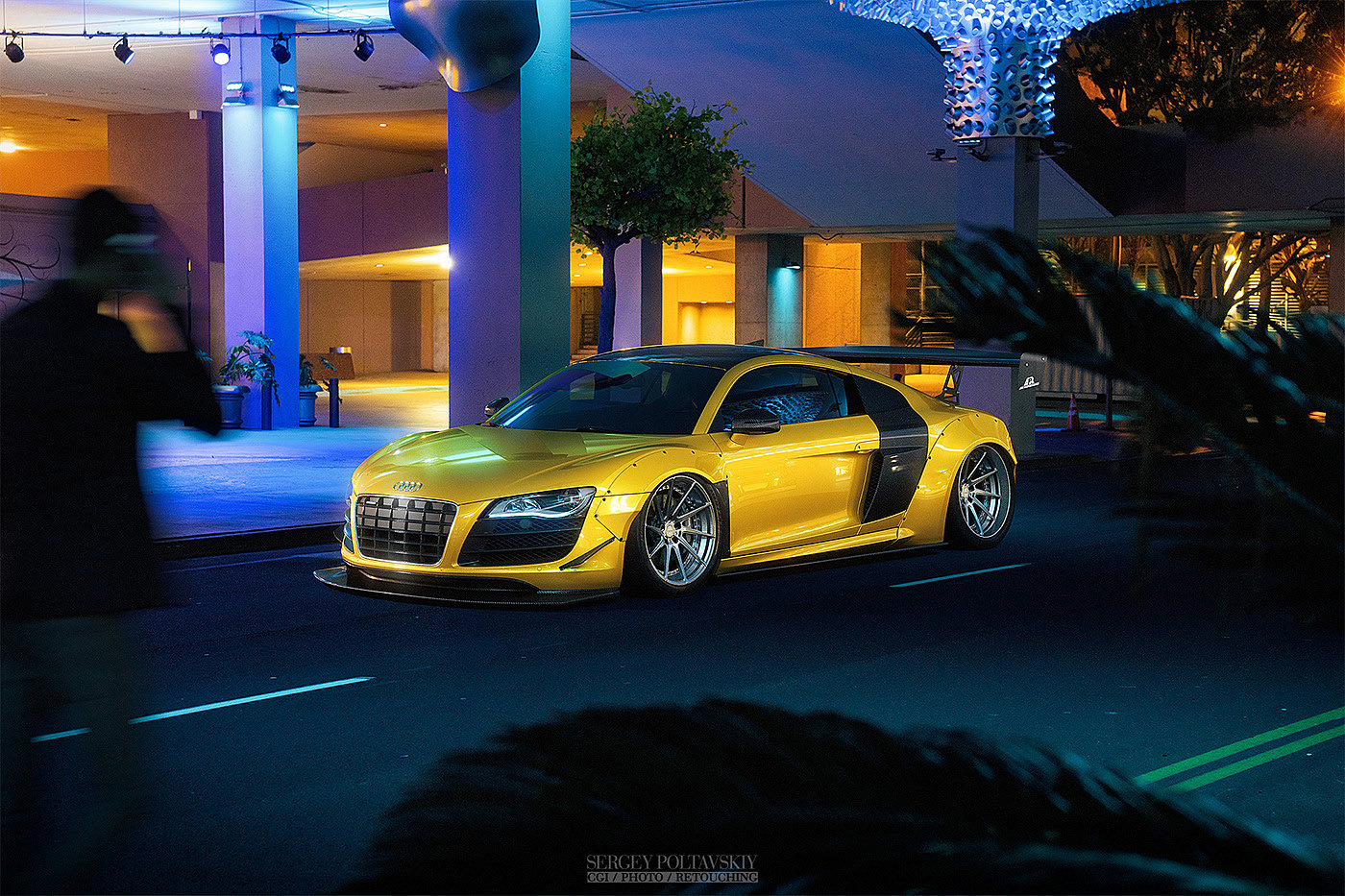 ruined car，Sports car，cgi，Photography，modification，