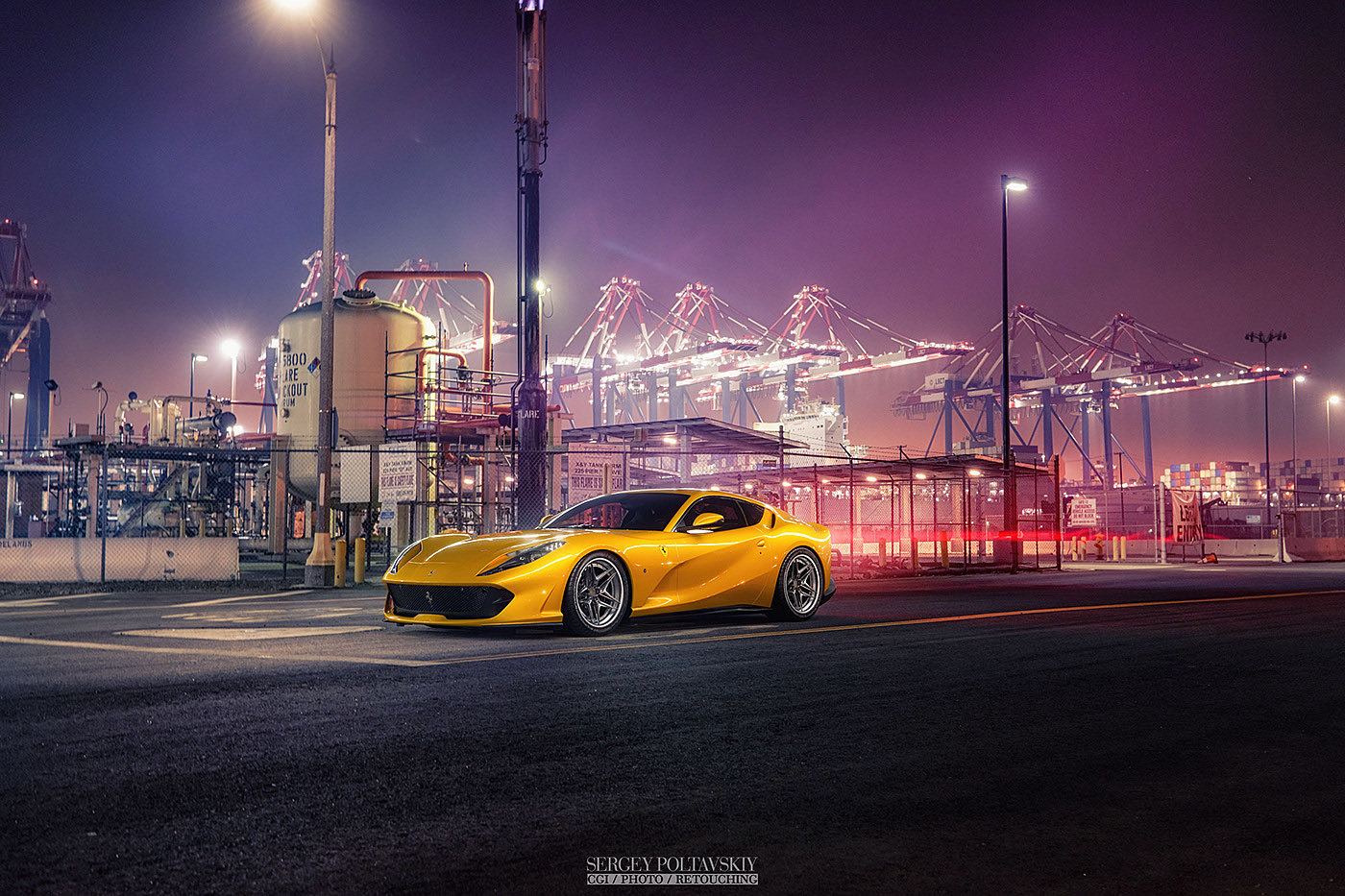 ruined car，Sports car，cgi，Photography，modification，