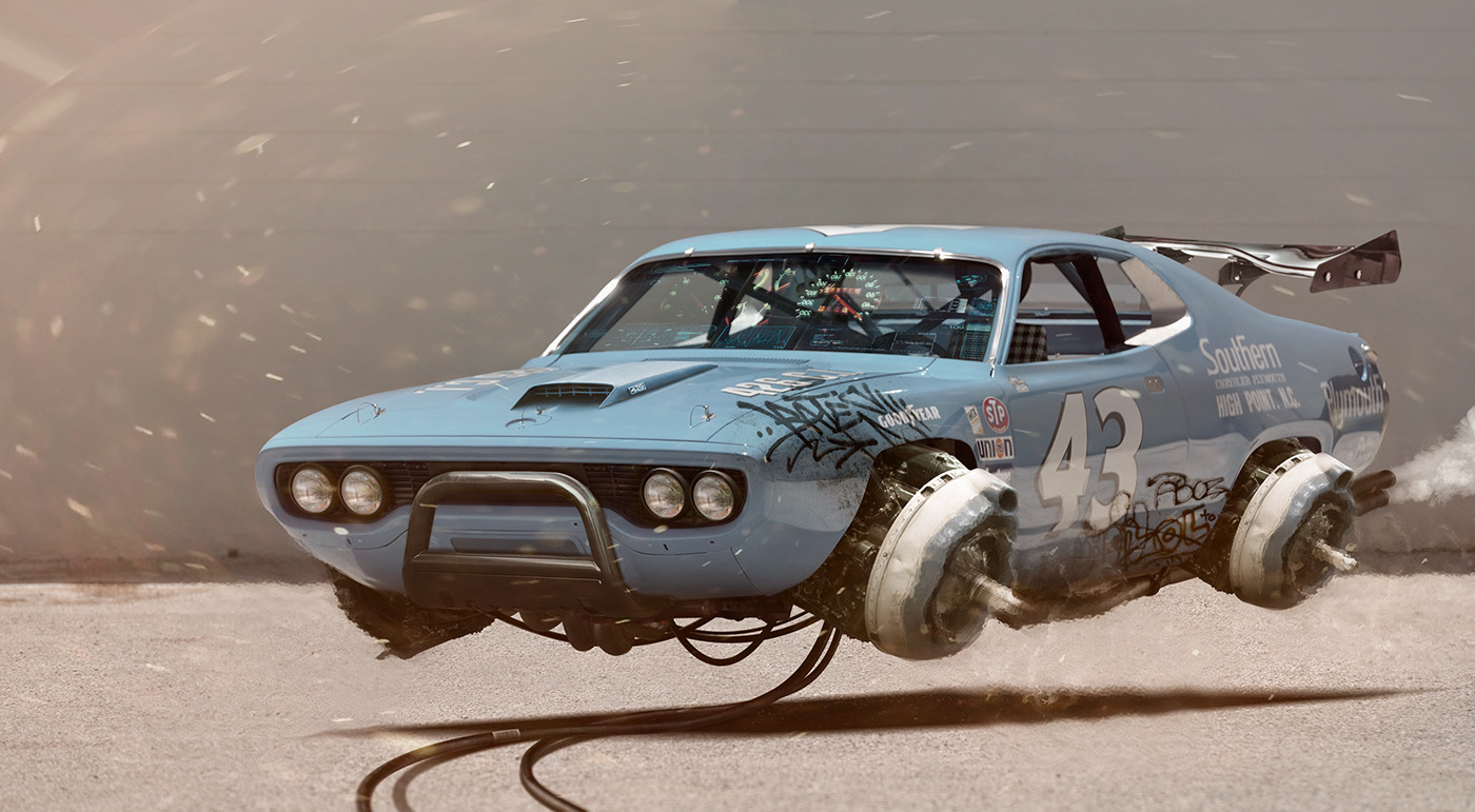 ps，science fiction，Photography，future，automobile，