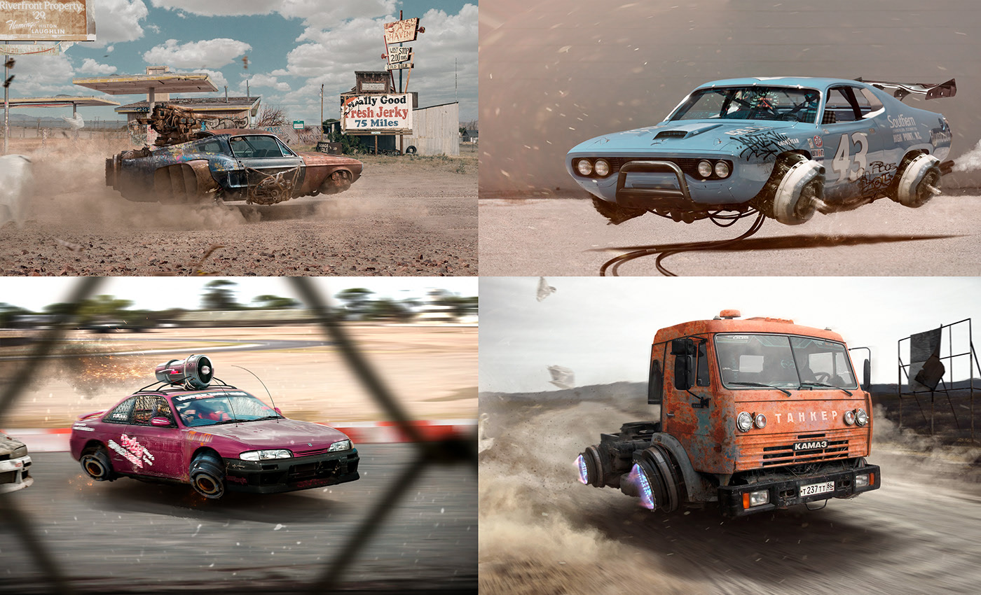 ps，science fiction，Photography，future，automobile，