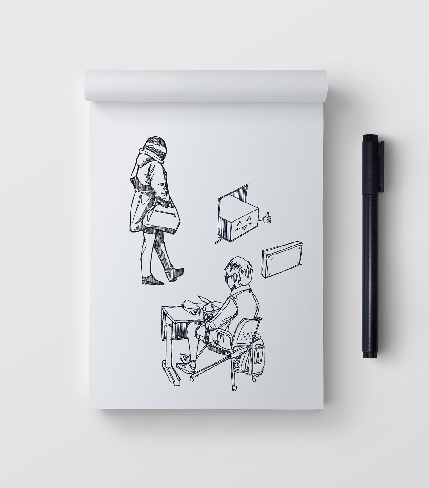 Hand drawn，Sketch，Representation diagram，sample reels，