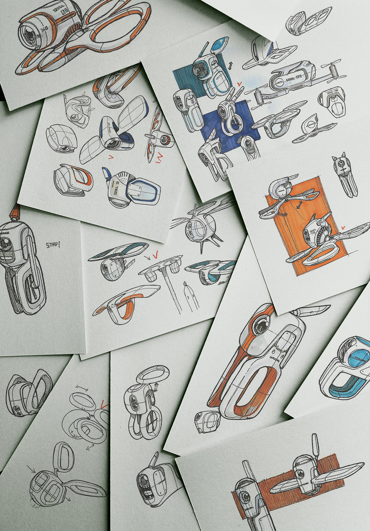 Hand drawn，Sketch，Representation diagram，sample reels，