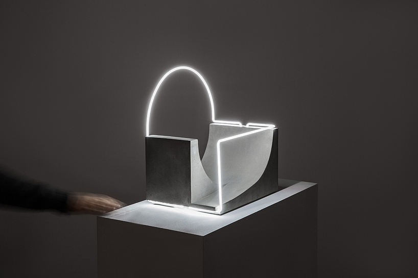 lamps and lanterns，Sculpture，led，cement，Geometry，
