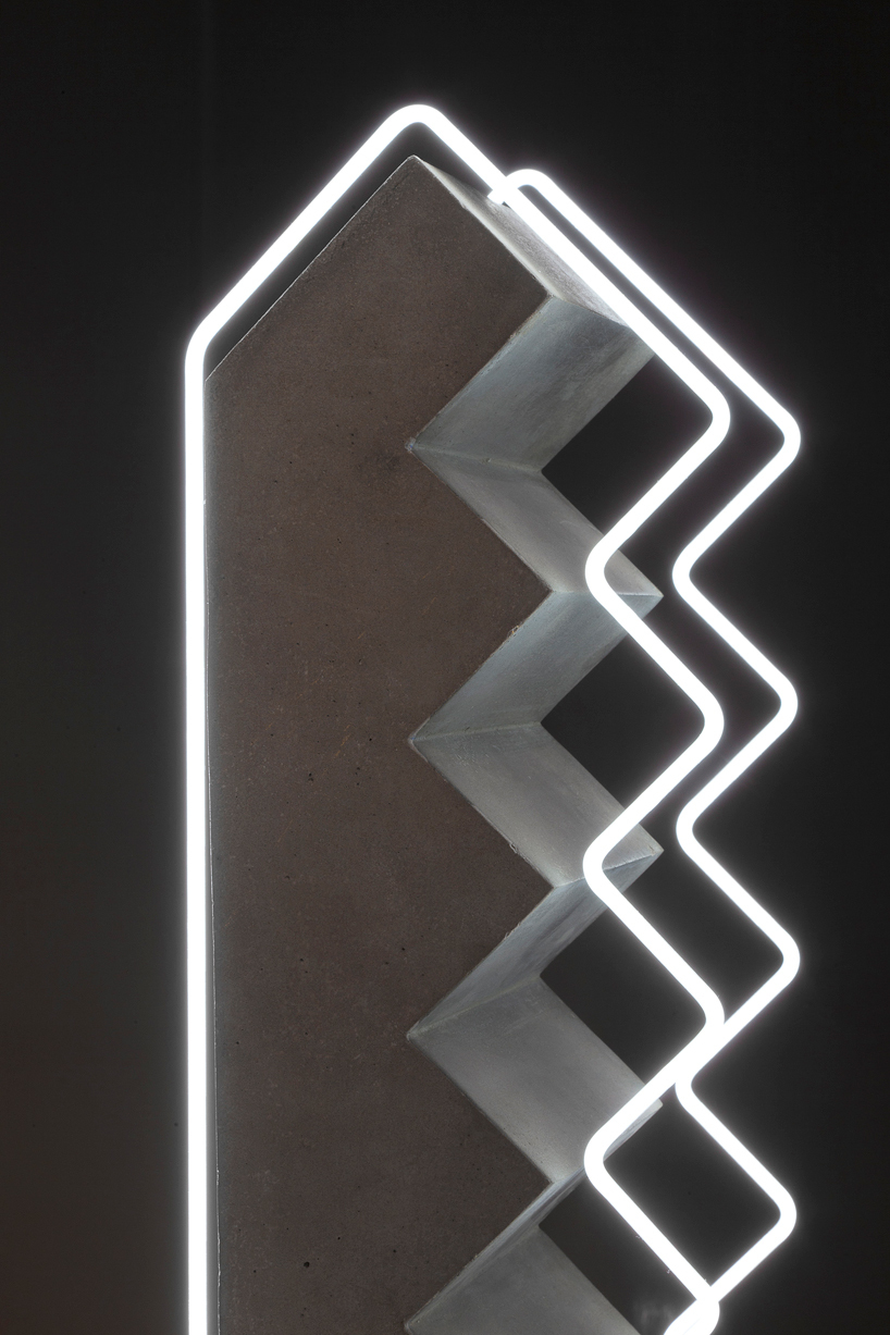 lamps and lanterns，Sculpture，led，cement，Geometry，