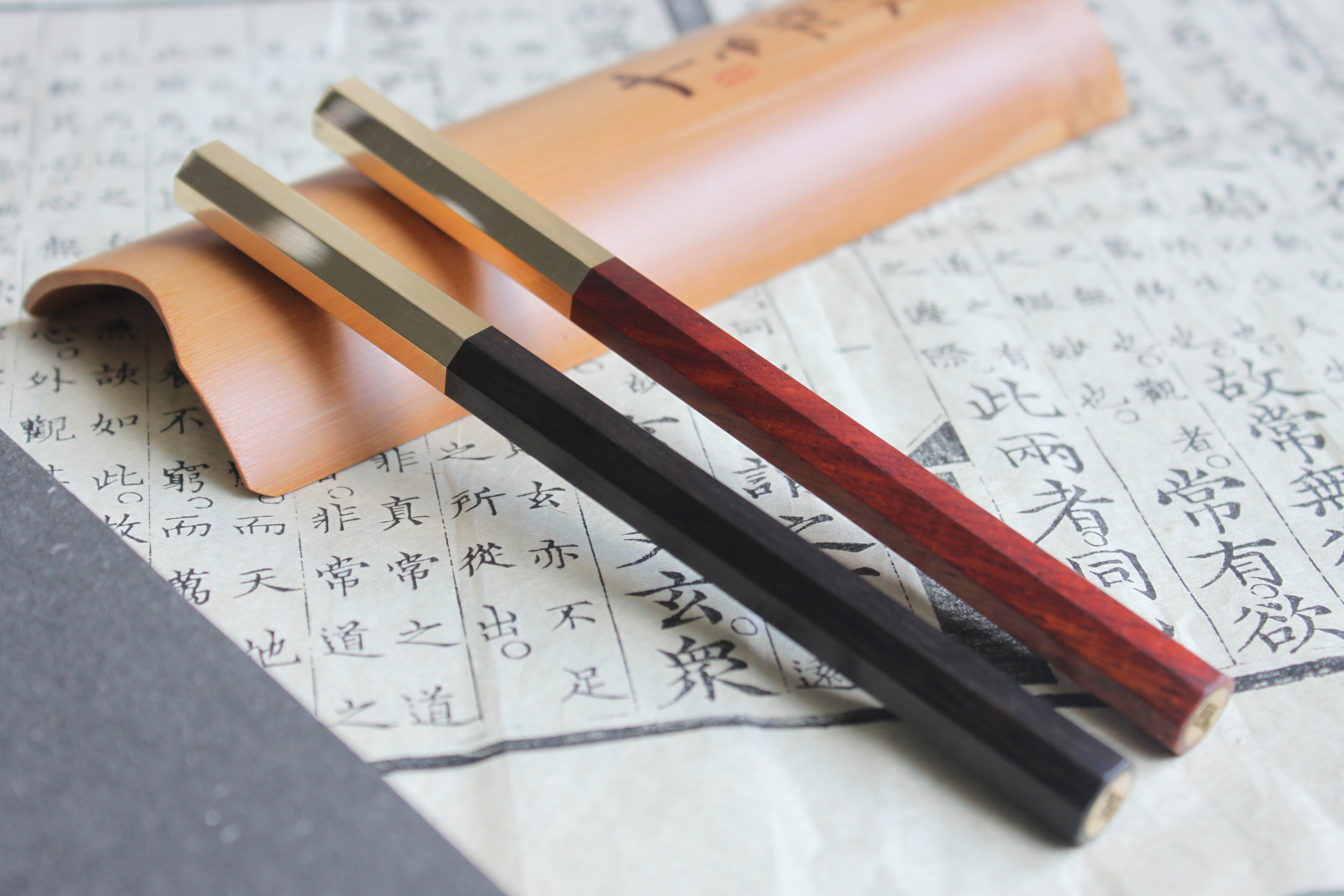 Craftsmanship，Octagonal wooden pen，Signature pen，Roller ball pen，Mahogany gift，Craftsmanship home flagship store，