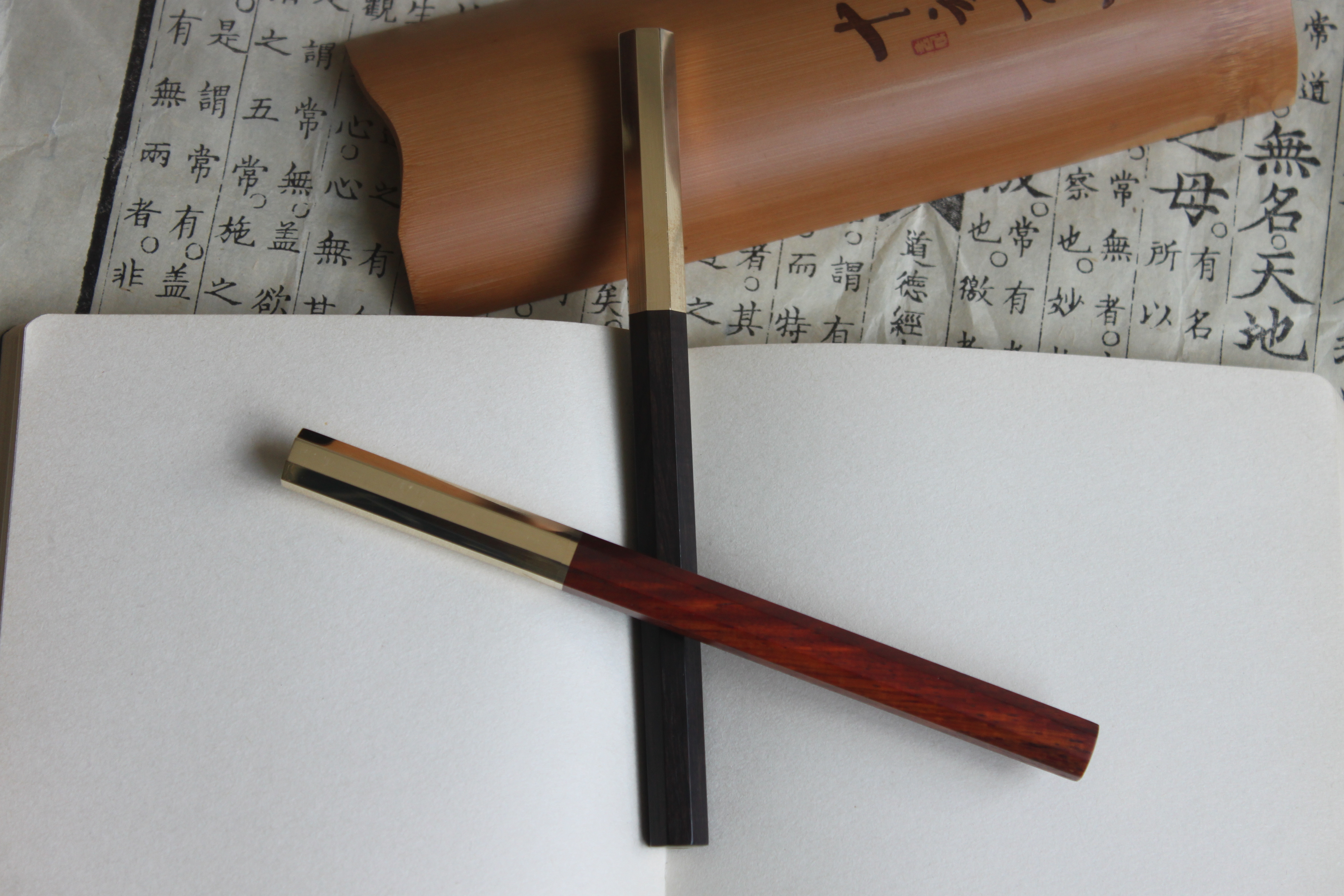 Craftsmanship，Octagonal wooden pen，Signature pen，Roller ball pen，Mahogany gift，Craftsmanship home flagship store，