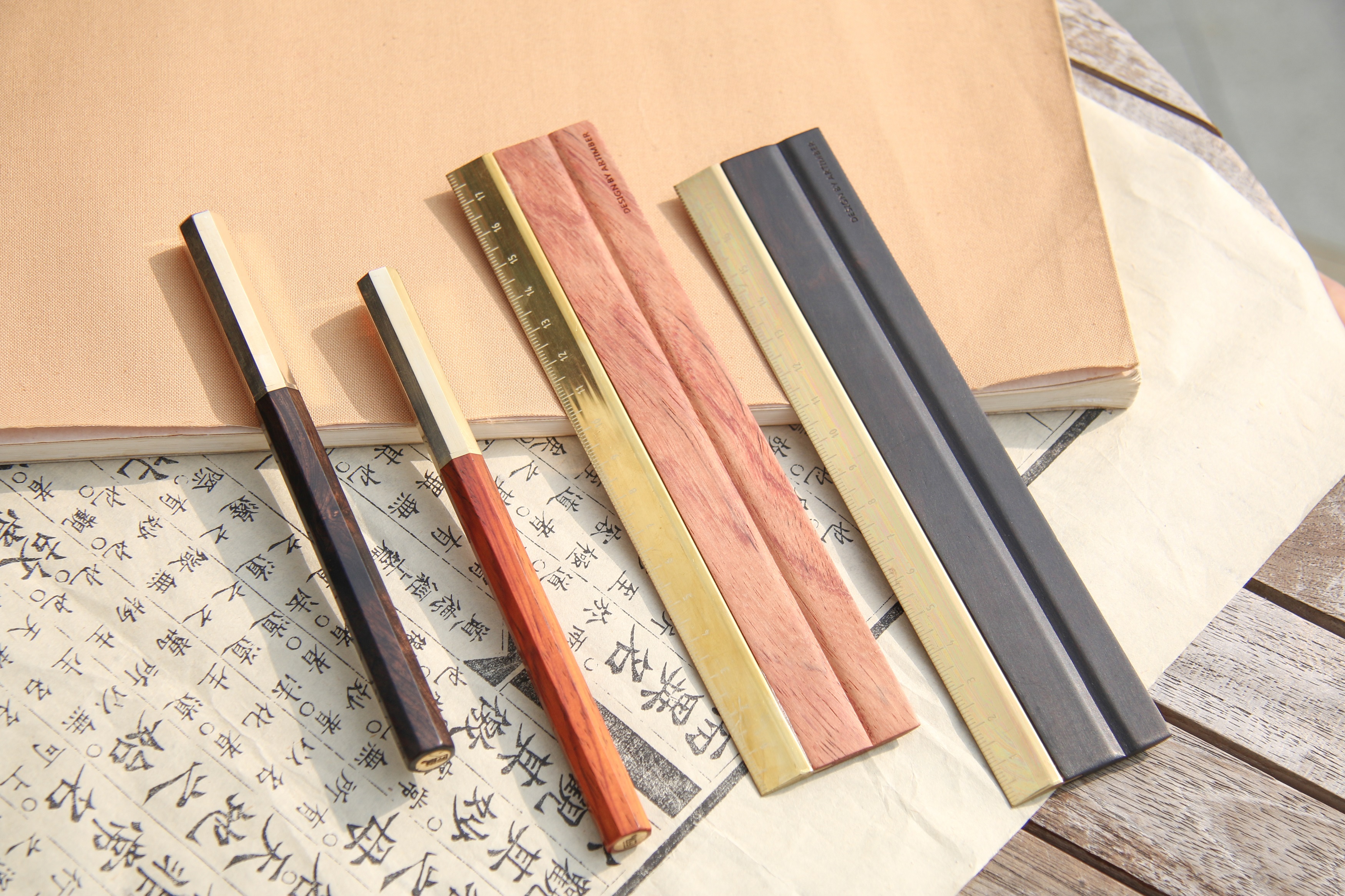 Craftsmanship，Octagonal wooden pen，Signature pen，Roller ball pen，Mahogany gift，Craftsmanship home flagship store，