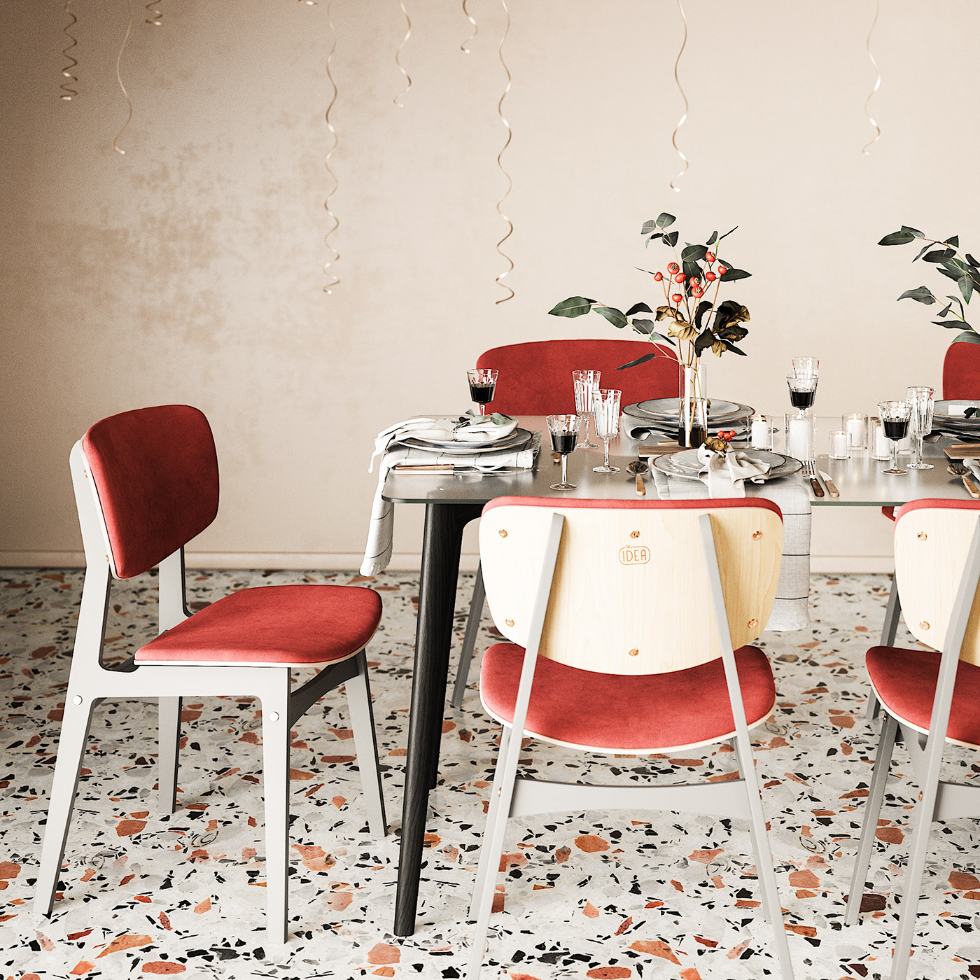 indoor，Design，Architecture，a living room，The IDEA warm，