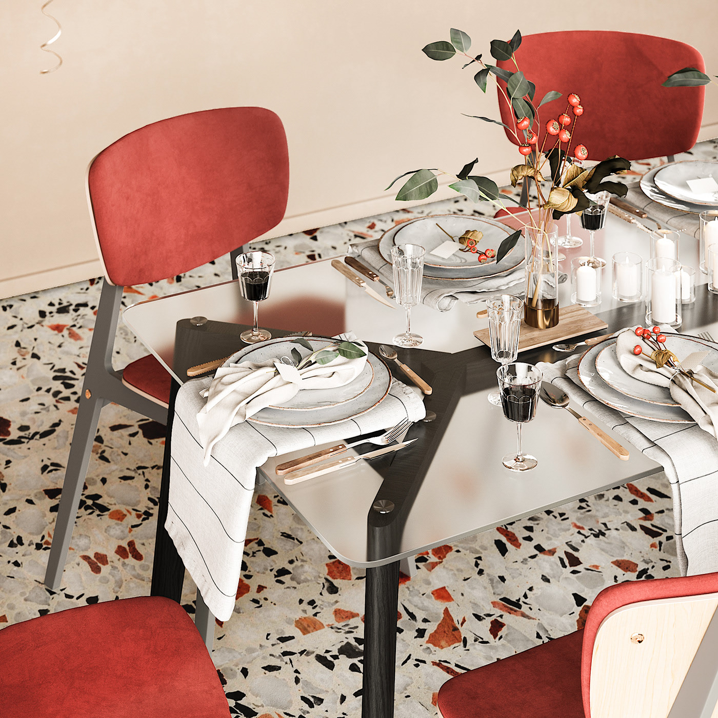 indoor，Design，Architecture，a living room，The IDEA warm，