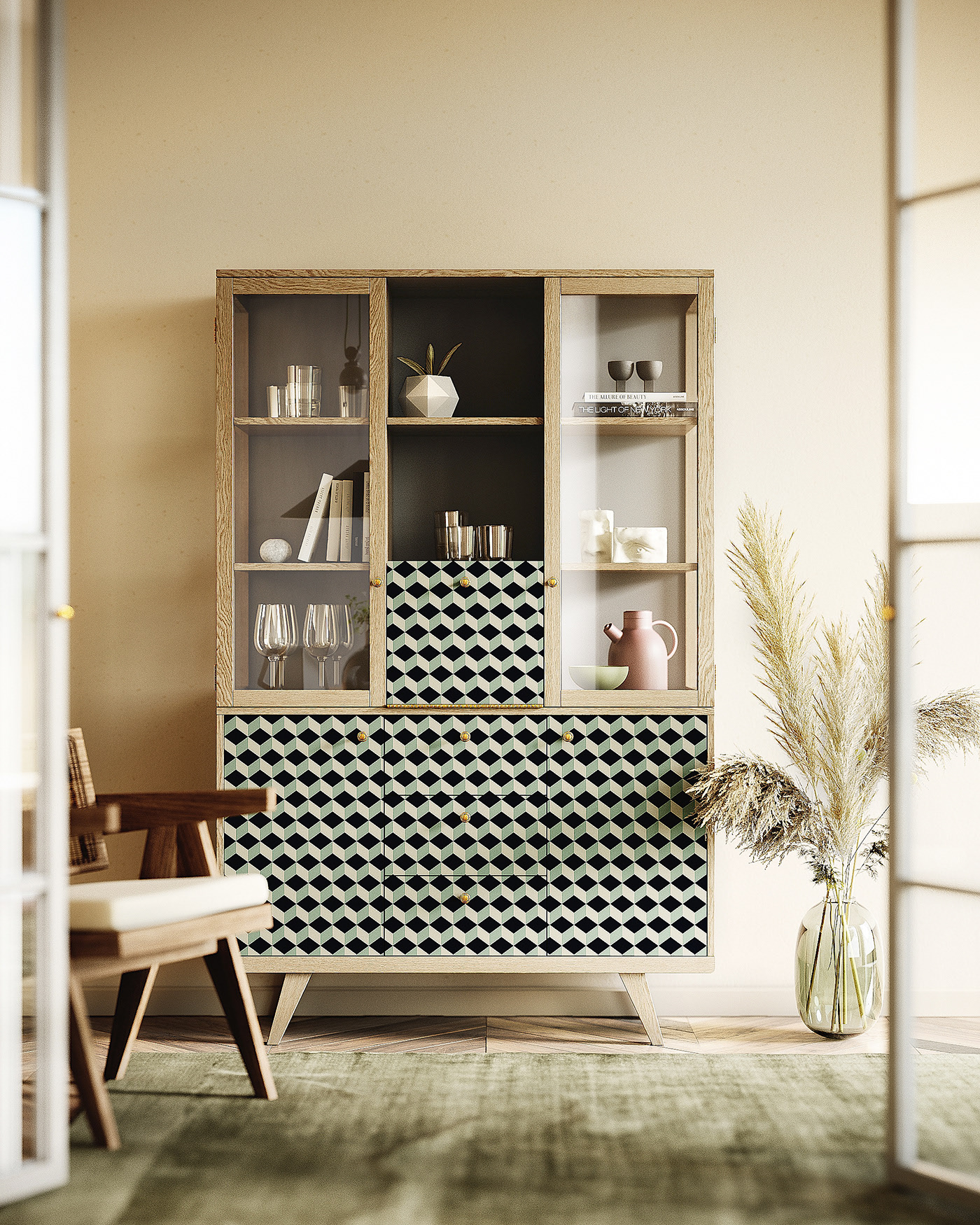 indoor，Design，Architecture，a living room，The IDEA warm，