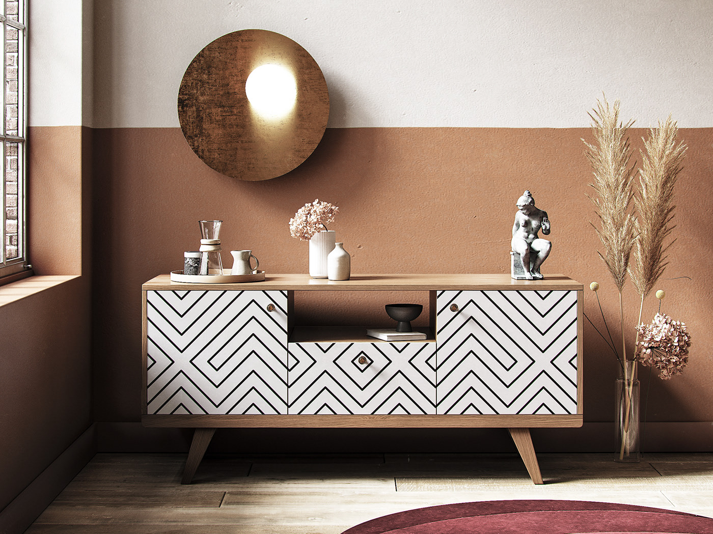 indoor，Design，Architecture，a living room，The IDEA warm，