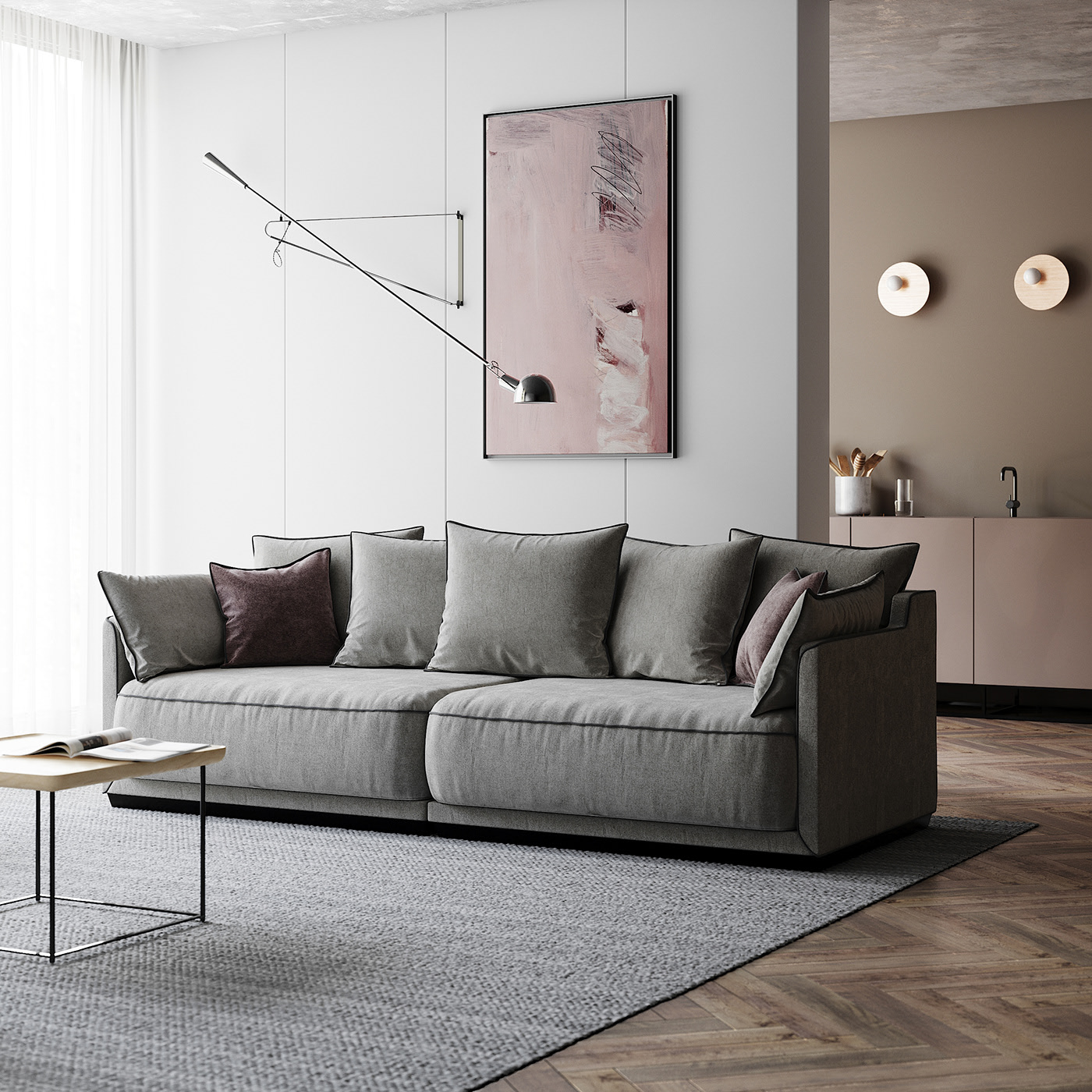 indoor，Design，Architecture，a living room，The IDEA warm，