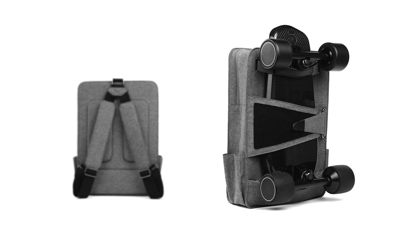 Walnut technology commuter skateboard Backpack，Skateboard bag，Commuter Bag，