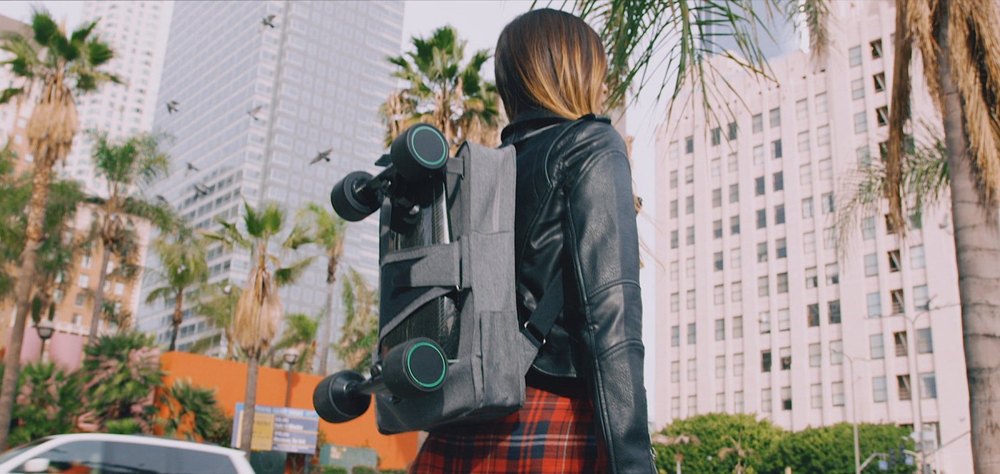 Walnut technology commuter skateboard Backpack，Skateboard bag，Commuter Bag，