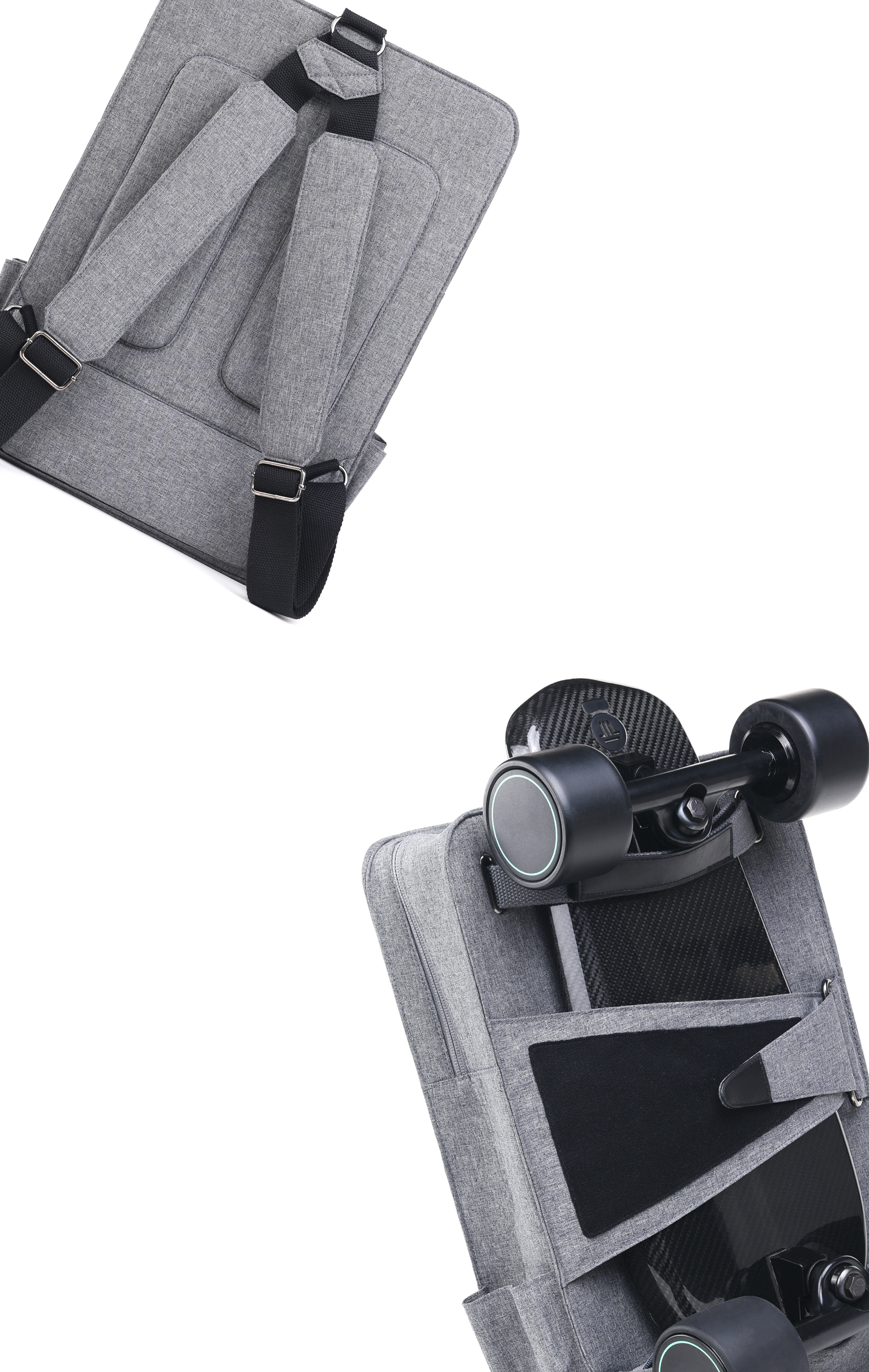 Walnut technology commuter skateboard Backpack，Skateboard bag，Commuter Bag，