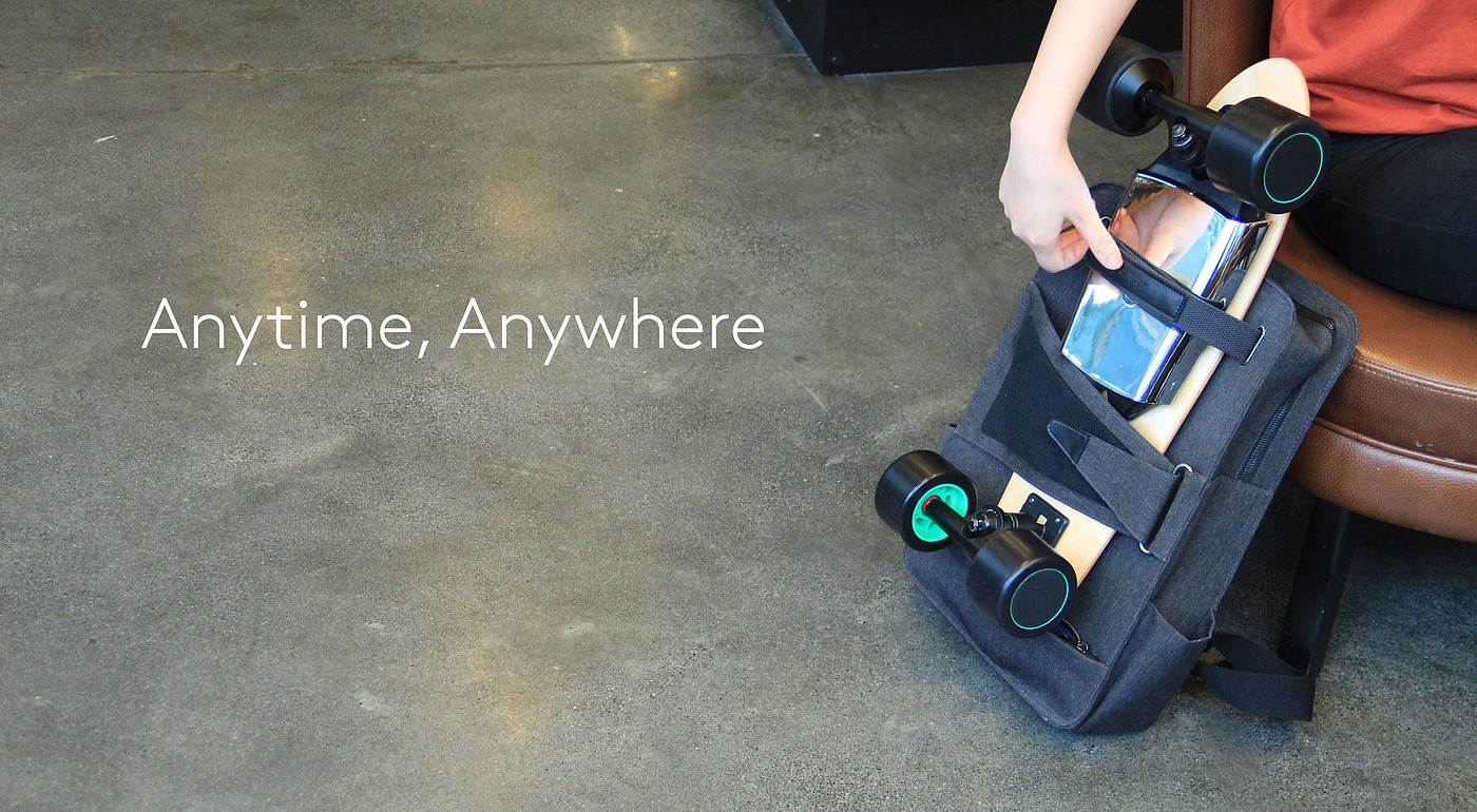 Walnut technology commuter skateboard Backpack，Skateboard bag，Commuter Bag，