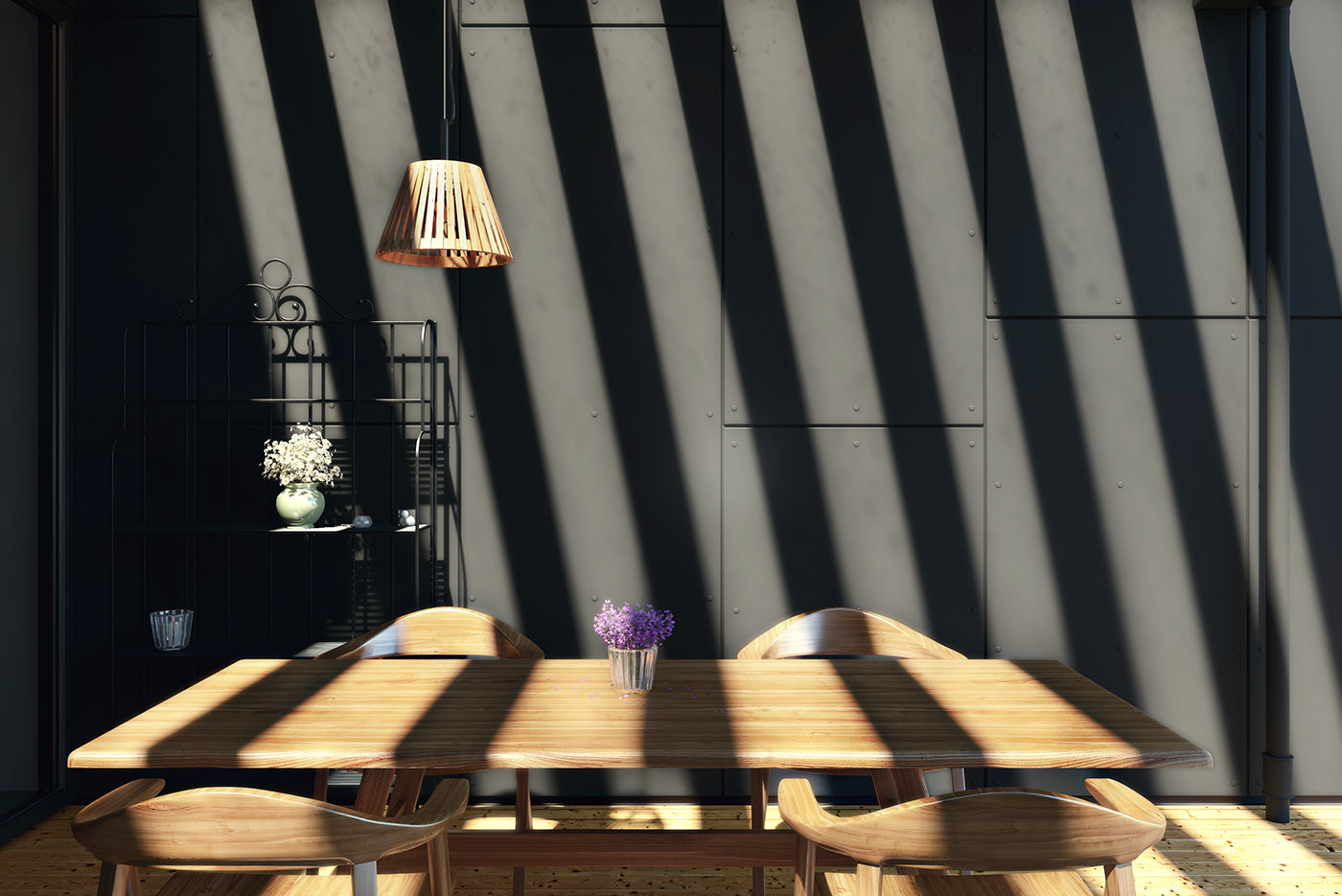 Architecture，cozy，Simplicity，Gray tone，wooden ，