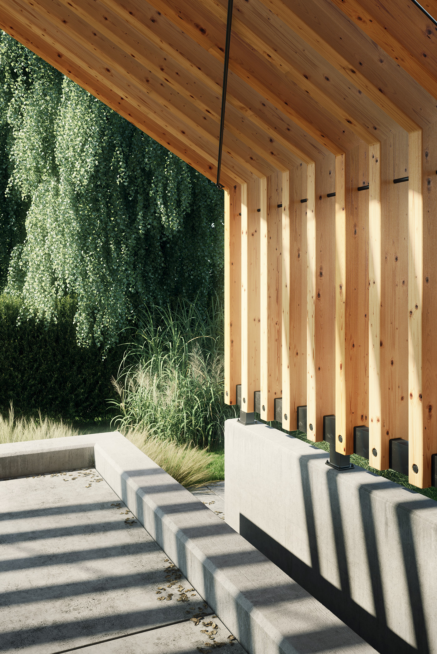 Architecture，cozy，Simplicity，Gray tone，wooden ，