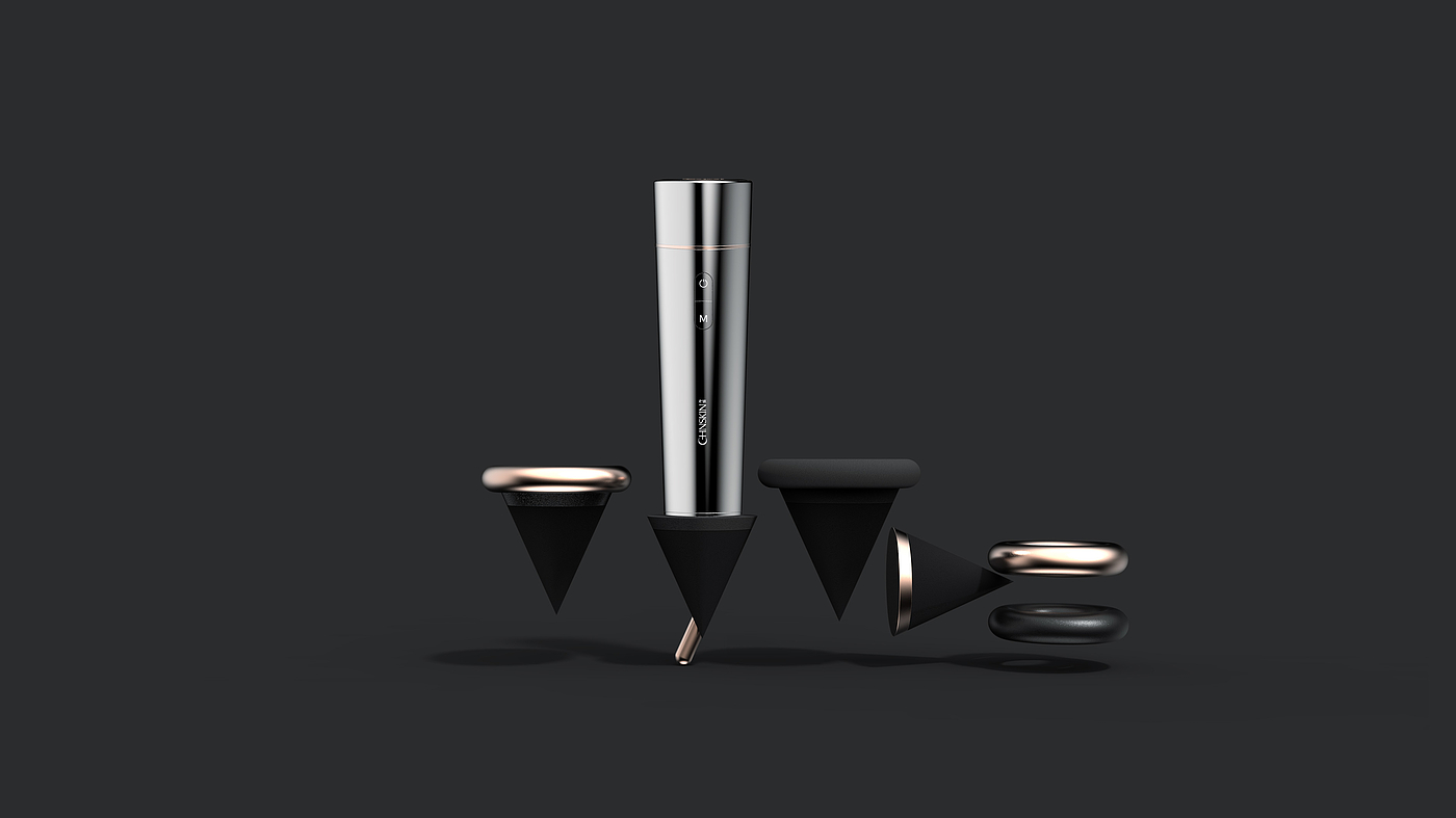 cosmetic instrument，Beauty products，product design，Good simple geometry，