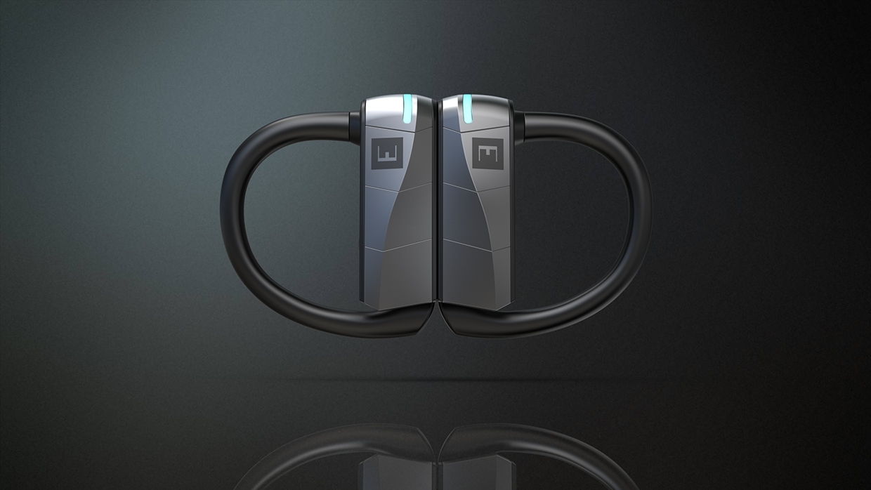 Bluetooth，Wireless headset，product design，industrial design，Reprint，