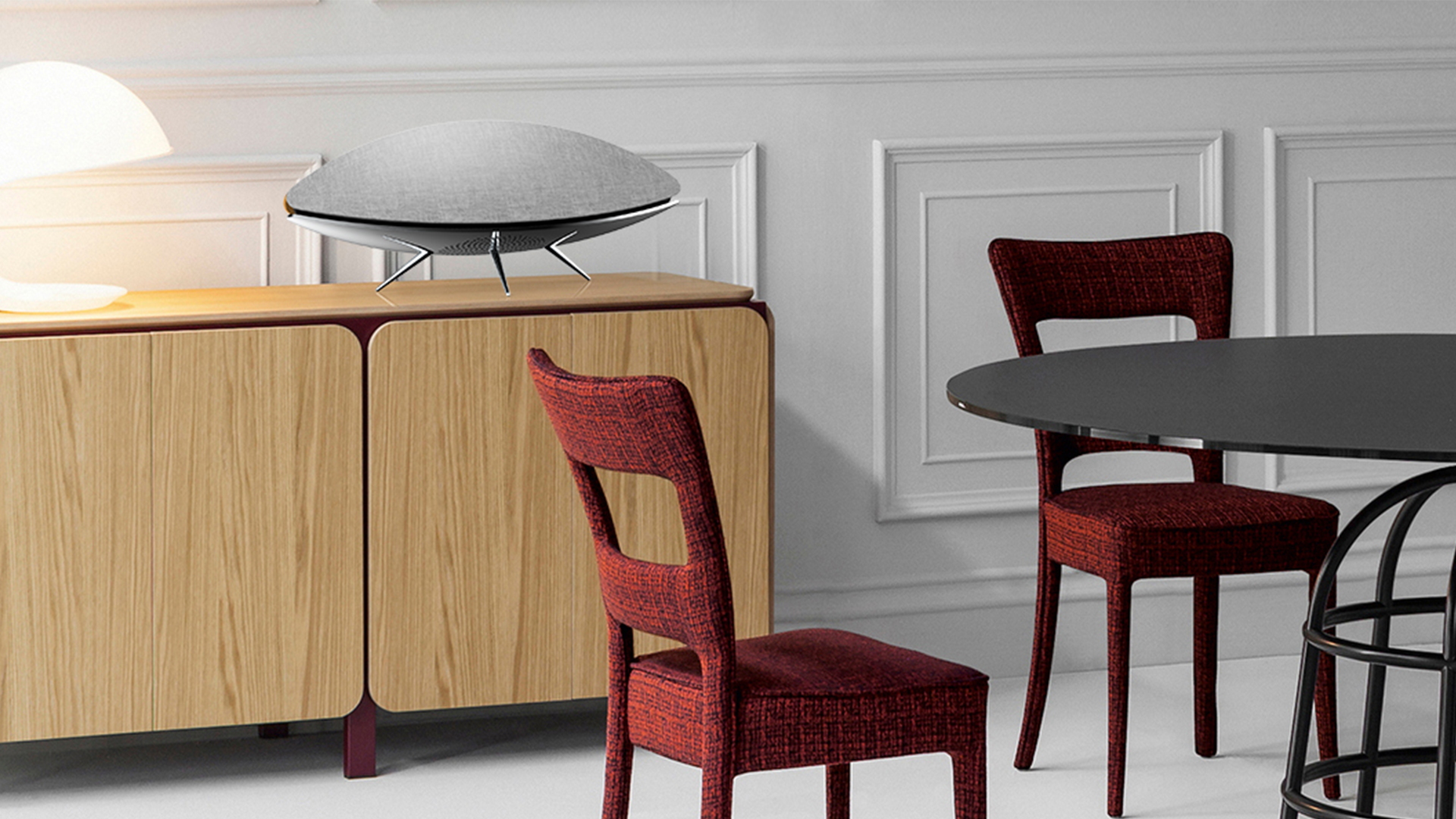 Good simple geometry，sound design ，product design，Bluetooth audio，